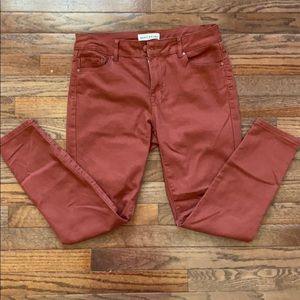 Rust reddish color skinny jeans